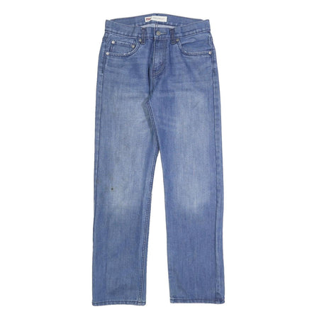 LEVI'S 514 Classic Boys Jeans Blue Classic Straight Denim Medium W29 L29 Zip