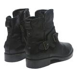 UGG Lidell Womens Black Leather Ankle Boots UK 4.5 Comfortable Stylish