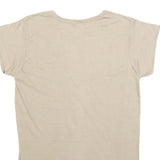WRANGLER Womens Cream S Short Sleeve Crew Neck Classic Cotton Blend T-Shirt