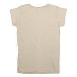 WRANGLER Womens Cream S Short Sleeve Crew Neck Classic Cotton Blend T-Shirt