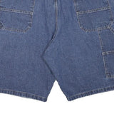 WRANGLER Mens Denim Blue Carpenter Shorts XL W38 Cotton Blend Workwear Pockets