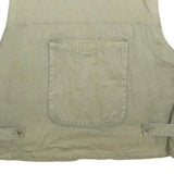 NORTHERN SPIRIT Mens Green Cotton Button Jacket XL Utility Vest Casual Workwear