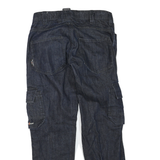 HELLY HANSEN Mens Regular Fit Blue Denim Cargo Jeans W30 L30 Workwear