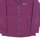 BERGHAUS Womens Purple Jacket S Polyester Plain Zip Outdoor Casual