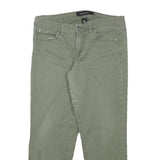 CALVIN KLEIN JEANS Womens Slim Fit Olive Green Cotton Blend Trousers W31 L25