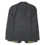 TED BAKER Mens Black Wool Blend Tailored Jacket S Woven Button Closure Slim Fit