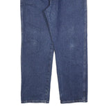 WRANGLER Mens Relaxed Blue Denim Medium W36 L29 Casual Cotton Zip Jeans