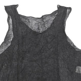 SHIRIN GUILD Womens Black Silk Blend Sleeveless V-Neck Top S Lightweight