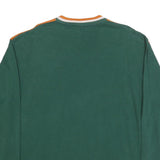 LEVI'S Mens Orange & Green Colourblock Long Sleeve V-Neck Cotton Blend XL