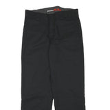 DICKIES Mens Cotton Blend Black Regular Straight Trousers W32 L30 Workwear