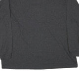 CARHARTT Mens Charcoal Grey Long Sleeve Crew Neck 2XL Cotton Blend Logo Sleeve