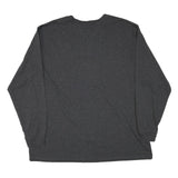CARHARTT Mens Charcoal Grey Long Sleeve Crew Neck 2XL Cotton Blend Logo Sleeve