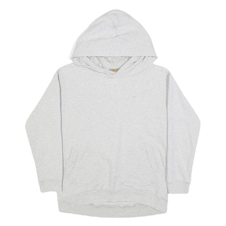 CARHARTT Womens Grey Pullover Hoodie S Soft Cotton Blend Casual Style