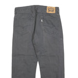 LEVI'S 505 Mens Jeans Grey Regular Straight Denim Medium W34 L25