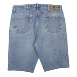 WRANGLER Mens Denim Blue Shorts L W38 Classic Cotton Blend Casual Relaxed Fit
