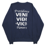 JERZEES Mens Navy Blue Burning Desire Crew Neck XL Graphic Print Sweatshirt