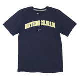 NIKE Mens Navy Blue Northern Colorado Cotton Blend T-Shirt S Short Sleeve Crew