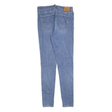 LEVI'S Womens Blue Slim Skinny Denim Light Wash W31 L32 Zip Cotton Blend Jeans