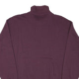 JOY SPORTSWEAR Mens Maroon 1/4 Zip Sweatshirt L Casual Cotton Blend Pullover