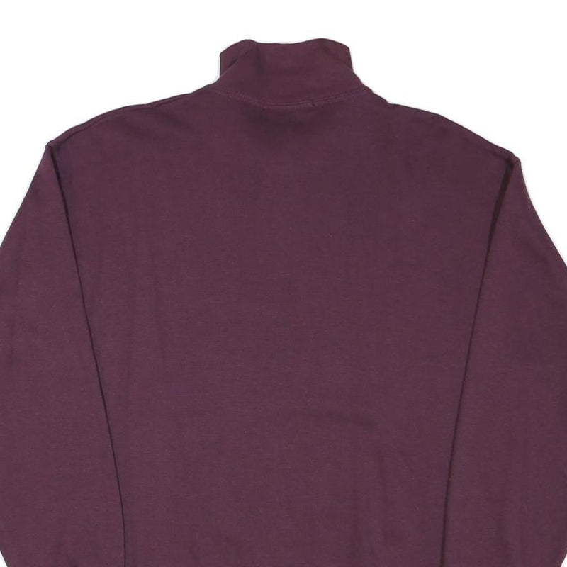 JOY SPORTSWEAR Mens Maroon 1/4 Zip Sweatshirt L Casual Cotton Blend Pullover