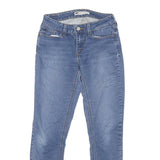 LEVI'S Womens Slim Blue Denim Light Zip Jeans W27 L30 Classic Fit Stretch