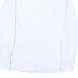 TOMMY HILFIGER Womens Blue & White Striped Shirt UK 8 Classic Button Down Long