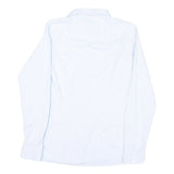 TOMMY HILFIGER Womens Blue & White Striped Shirt UK 8 Classic Button Down Long
