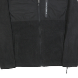 NEW BALANCE Mens Black Plain Polyester Full Zip Pullover Jumper M Sports Casual