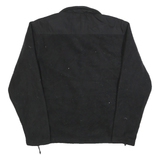 NEW BALANCE Mens Black Plain Polyester Full Zip Pullover Jumper M Sports Casual