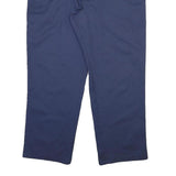 DICKIES Mens Regular Cotton Blend Navy Blue Trousers W42 L30 Workwear Zip