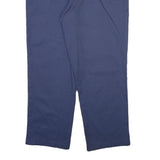 DICKIES Mens Regular Cotton Blend Navy Blue Trousers W42 L30 Workwear Zip