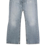 LEVI'S Mens Jeans Blue Regular Straight Denim Light W36 L29 Cotton Blend Button