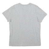 ADIDAS Womens Grey Crew Neck Short Sleeve T-Shirt L Cotton Blend Logo Print