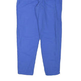 CR 4709 Womens Cotton Blend Blue Relaxed Tapered Trousers W24 L26 Comfortable