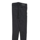 LEVI'S Womens Jeans Black Slim Skinny Denim W26 L30 Stretch Zip Fasten