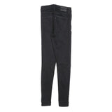 LEVI'S Womens Jeans Black Slim Skinny Denim W26 L30 Stretch Zip Fasten