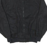 NORTHWEST Mens Black Jacket L Polyester Blend Zip Full Sleeve Casual Plain