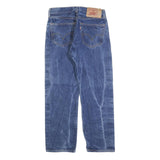 LEVI'S 501 Mens Jeans Blue Regular Straight Denim Medium W32 L27 Classic Button