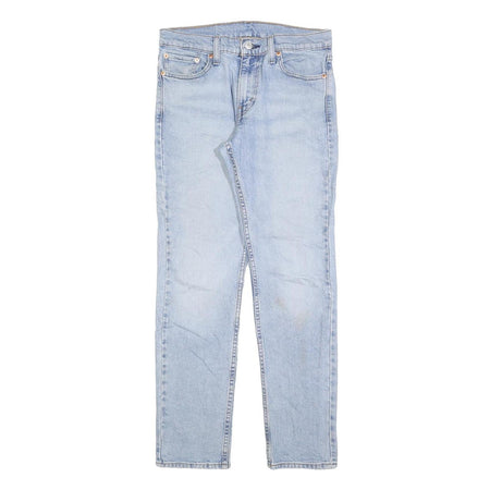 LEVI'S 511 Slim Mens Jeans Light Blue Denim Slim Skinny Cotton Blend W30 L30 Zip