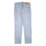 LEVI'S 511 Slim Mens Jeans Light Blue Denim Slim Skinny Cotton Blend W30 L30 Zip