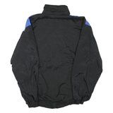 GOLFER Mens Black & Yellow Blue Zip Up Lightweight Polyester Blend Jacket L