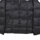 THE NORTH FACE Mens Black Outdoor Jacket S Polyester Woven Plain Regular Fit Zip