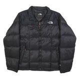 THE NORTH FACE Mens Black Outdoor Jacket S Polyester Woven Plain Regular Fit Zip