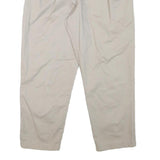 LEE Mens Relaxed Beige Cotton Blend Trousers W30 L28 Casual Zip Closure