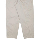LEE Mens Relaxed Beige Cotton Blend Trousers W30 L28 Casual Zip Closure