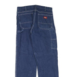 DICKIES Mens Jeans Blue Regular Straight Denim Medium W34 L34 Workwear Pants