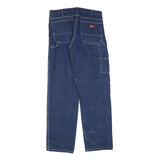 DICKIES Mens Jeans Blue Regular Straight Denim Medium W34 L34 Workwear Pants