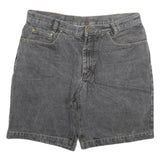 WESTERN STAR Mens Shorts Black Casual XL W34 Cotton Blend Classic Fit Zip Pocket