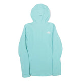THE NORTH FACE Womens Blue Softshell Jacket XS Polyester Blend Zip Hooded