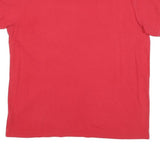 POLO RALPH LAUREN Mens Red V-Neck Short Sleeve T-Shirt M Cotton Blend Casual